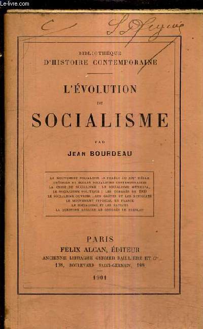 L'EVOLUTION DU SOCIALISME.