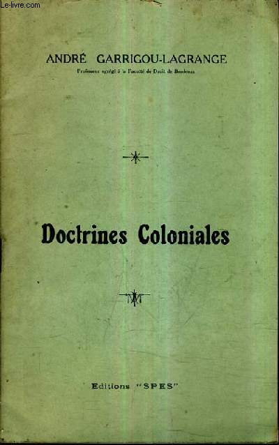 DOCTRINES COLONIALES