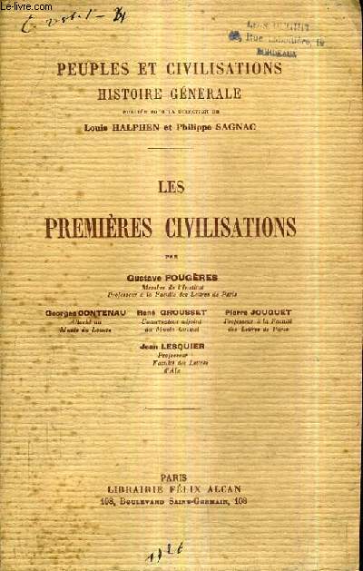 LES PREMIERES CIVILISATIONS.