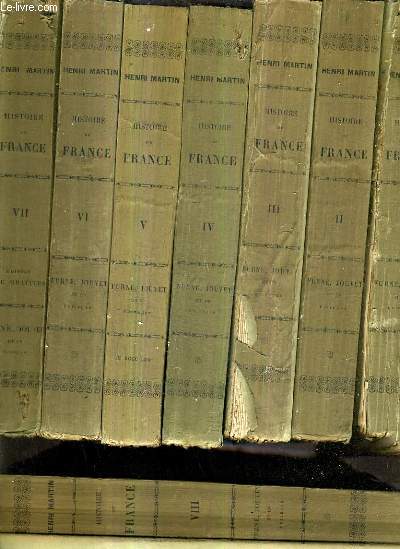 HISTOIRE DE FRANCE DEPUIS LES TEMPS LES PLUS RECULES JUSQU'EN 1789 / EN 16 TOMES / 4E EDITION.