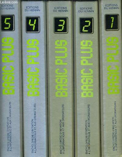 BASIC PLS - ENCYCLOPEDIE D'INITATION A L'INFORMATION ET AUX ORDINATEURS - EN 6 VOLUMES.