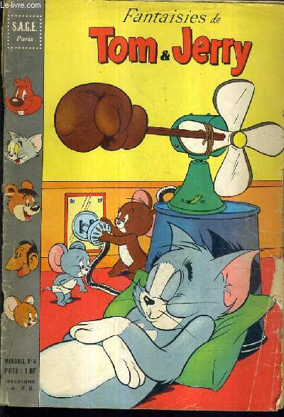 FANTAISIES DE TOM & JERRY N4 - Caresses et coups - bop et bebop  l'exposition - le gnie de la paresse les aventures de tom - houpette lourdaud et l'escroc les deux mousquetaires etc.