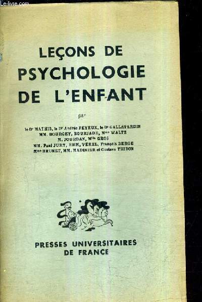 LECONS DE PSYCHOLOGIE DE L'ENFANT.