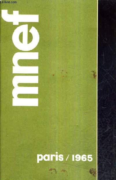 MNEF 1965 - MUTUELLE NATIONALE DES ETUDIANTS DE FRANCE.