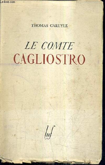 LE COMTE CAGLIOSTRO.