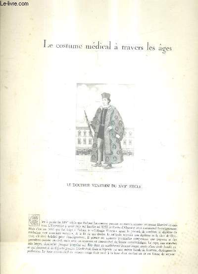 LE DOCTEUR VENITIEN DU XVIIE SIECLE DE LA COLLECTION LE COSTUME MEDICAL A TRAVERS LES AGES