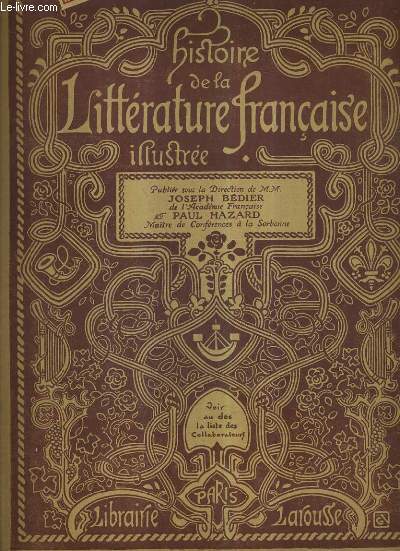 HISTOIRE LA LITTERATURE FRANCAISE ILLUSTREE FASCICULE 36 - Diderot - voltaire aprs 1754.