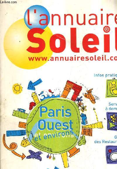 L'ANNUAIRE SOLEIL - PARIS OUEST ET ENVIRONS - MAI 2001.