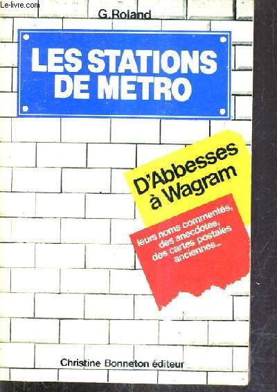 LES STATIONS DE METRO - D'ABBESSES A WAGRAM LEURS NOMS COMMENTES DES ANECDOTES DES CARTES POSTALES ANCIENNES.