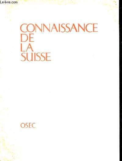CONNAISSANCE DE LA SUISSE.
