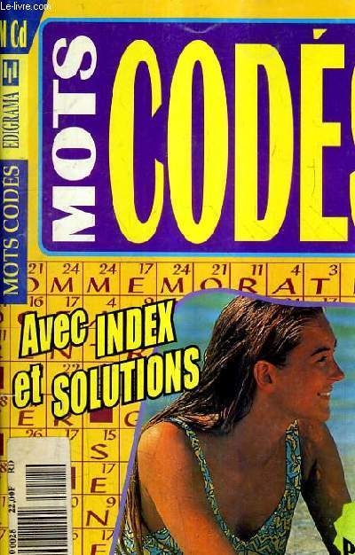 MOTS CODES N28 - AVEC INDEX ET SOLUTIONS.