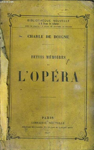 PETITS MEMOIRES DE L'OPERA.