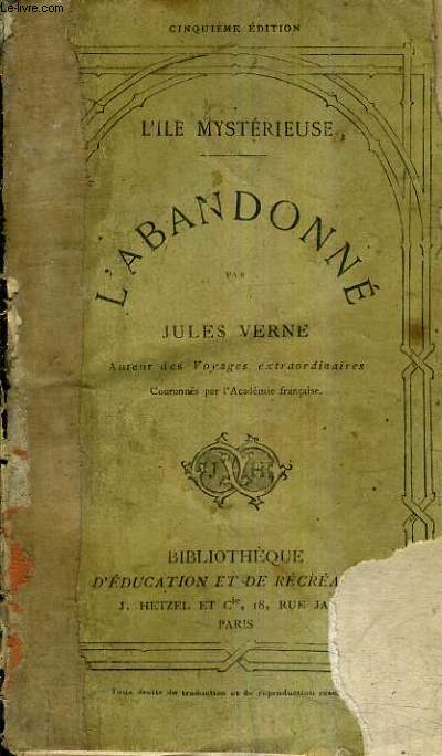 L'ABANDONNE - L'ILE MYSTERIEUSE / 5E EDITION.