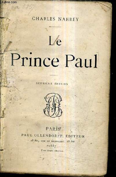 LE PRINCE PAUL / 2E EDITION.