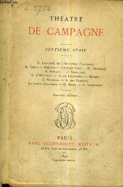 THEATRE DE CAMPAGNE / 7E SERIE / 9E EDITION.