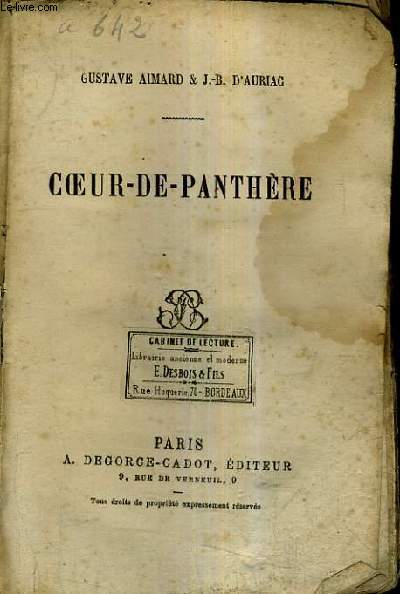 Coeur de panthere - Gustave Aimard