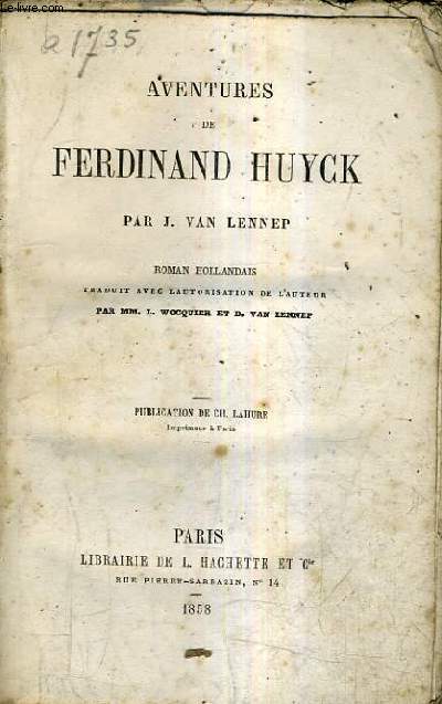 AVENTURES DE FERDINAND HUYCK.