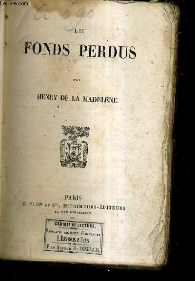 LES FONDS PERDUS.