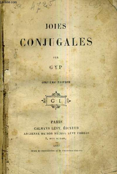 JOIES CONJUGALES / 11E EDITION.