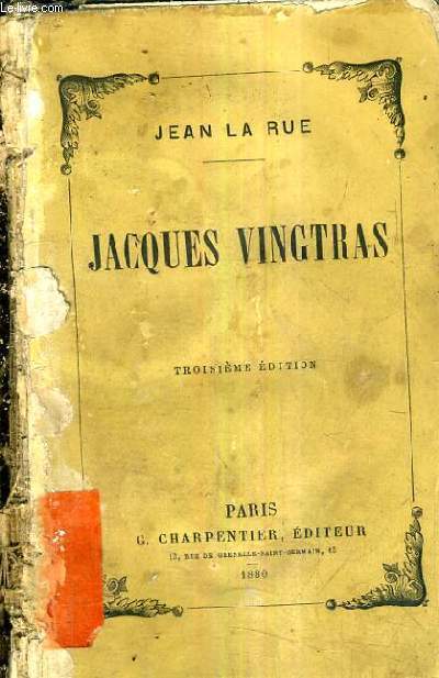 JACQUES VINGTRAS / 3E EDITION.