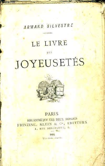 LE LIVRE DES JOYEUSETES.