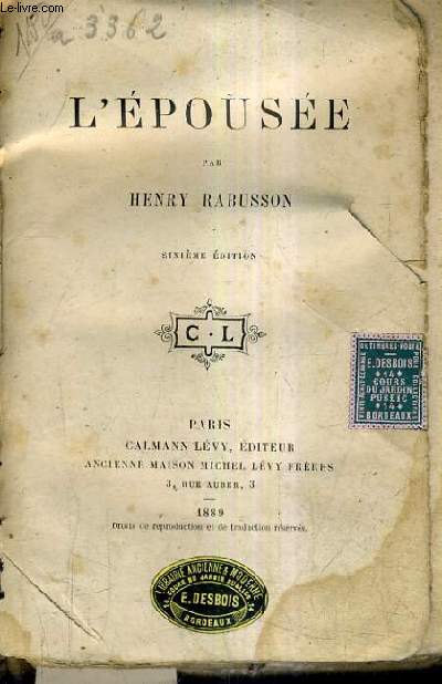 L'EPOUSEE / 6E EDITION.