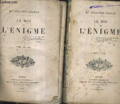 LE MOT DE L'ENIGME / EN DEUX TOMES / TOMES 1 8E EDITION + 2 /