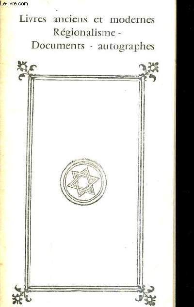 CATALOGUE LIVRES ANCIENS ET MODERNES REGIONALISME DOCUMENTS AUTOGRAPHES N151 BELLANGER NANTES.