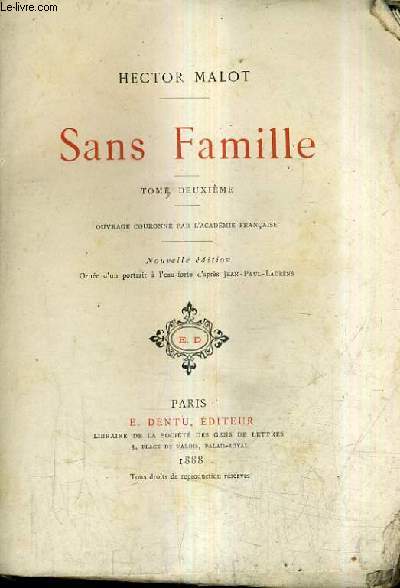 SANS FAMILLE / TOME DEUXIEME / NOUVELLE EDITION.