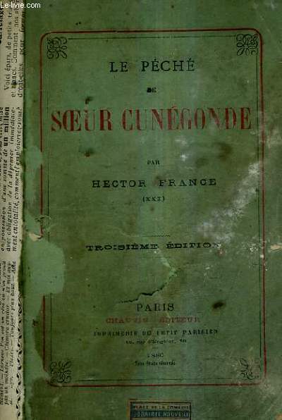 LE PECHE DE SOEUR CUNEGONDE.