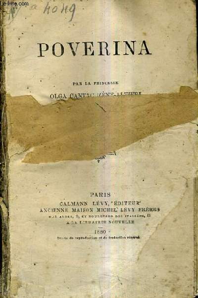 POVERINA. - PRINCESSE OLGA CANTACUZENE ALTIERI - 1880 - Afbeelding 1 van 1