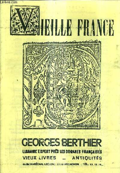 CATALOGUE N190 JUIN 1987 DE LA LIBRAIRIE GEORGES BERTHIER LIBRAIRIE EXPERT PRES LES DOUANES FRANCAISES - VIELLE FRANCE Tableaux de maitres n6593  6011 - Peintures petits maitres 19e sicle n6012  6073 - peintures 19e sicle n6081 etc.