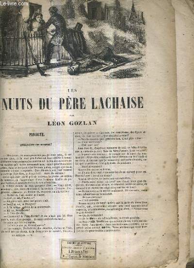 LES NUITS DU PERE LACHAISE PAR GOZLAN LEON + L'INNOCENCE D'UN FORCAT PAR DE BERNARD CHARLES + LE GENDRE PAR DE BERNARD + LE SOUPER DES FUNERAILLES PAR MURGER + LE FAUTEUIL ENCHANTE PAR MURGER + L'AUBERGE DE LA RUE DES ENFANTS ROUGES PAR PONSON DU TERRAIL.