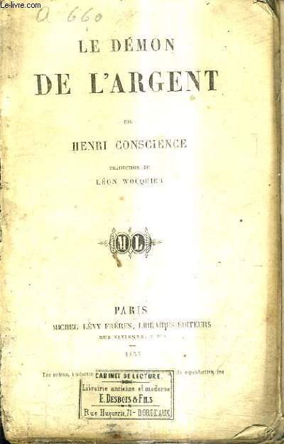 LE DEMON DE L'ARGENT / TRADUCTION DE LEON WOCQUIER.