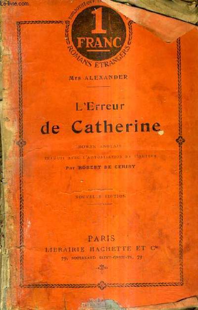 L'ERREUR DE CATHERINE / NOUVELLE EDITION.