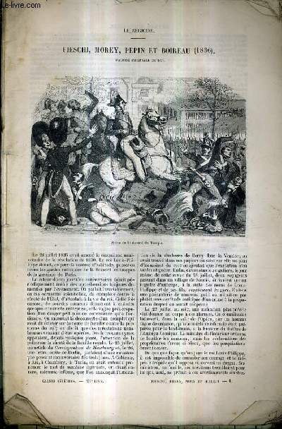CAUSES CELEBRES 23E LIVRAISON - FIESCHI MOREY PEPIN ET BOIREAU 1836 / LE REGICIDE.