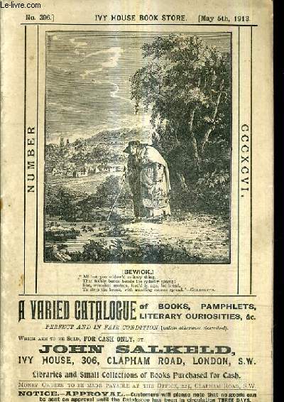 IVY HOUSE BOOK STORE - N396 - 5 MAY 1913.