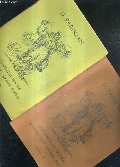 LOT DE 2 CATALOGUES EN ANGLAIS DE LA LIBRAIRIE D.PARIKIAN - N32 + N33 - CONTINENTAL BOOKS MYTHOLOGY ICONOGRAPHY.