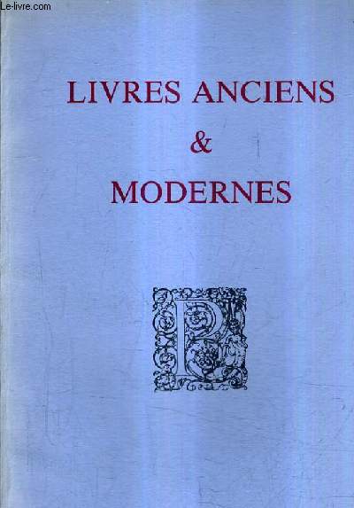 CATALOGUE N1 DE LA LIBRAIRIE PRIVAT - LIVRES ANCIENS & MODERNES.