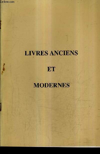 CATALOGUE DE LA LIBRAIRIE JEAN YVES CADIAU - LIVRES ANCIENS.