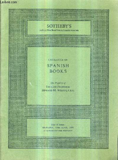 CATALOGUE OF SPANISH BOOKS.