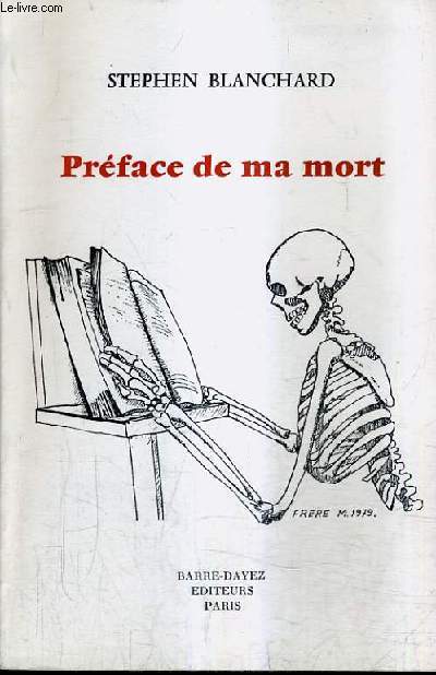 PREFACE DE MA MORT .