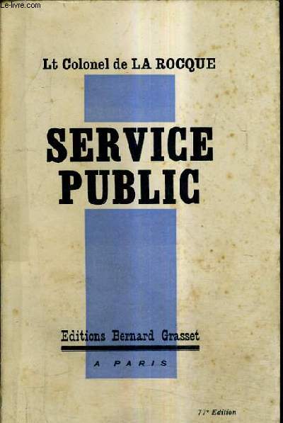 SERVICE PUBLIC / 77E EDITION.
