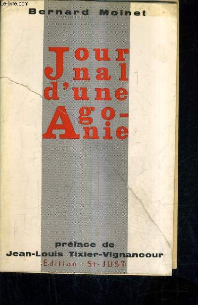 JOURNAL D'UNE AGONIE.
