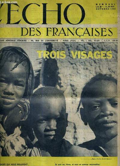 L'ECHO DES FRANCAISES ACTION CATHOLIQUE GENERALE FEMININE OCTOBRE 1960 -