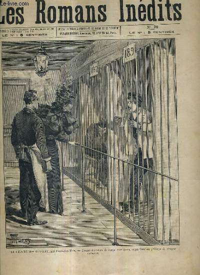 LES ROMANS INEDTIS N 76 - mirette par morphy 3e partie la dame aux roses (la mre de marguerite) - le fils de madame auvray par Hue (XXII) - le cabinet piperlin par Burani 2e partie les amours de merlingard (piperlin agent de police) etc.