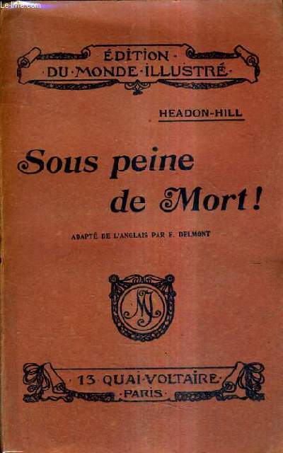 SOUS PEINE DE MORT - UN PERIL DANS L'AIR .