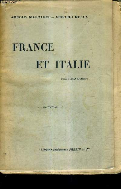 FRANCE ET ITALIE.