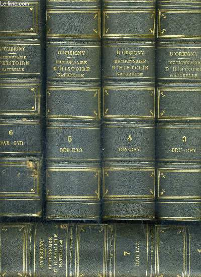 DICTIONNAIRE UNIVERSEL D'HISTOIRE NATURELLE SERVANT DE COMPLEMENT AUX OEUVRES DE BUFFON DE G.CUVIER AUX ENCYCLOPEDIES AUX ANCIENS DICTIONNAIRES SCIENTIFIQUES / 11 TOMES / TOMES 3 + 4 + 5 + 6 + 7 + 9 + 10 + 11 + 12 + 13 + 14 - MANQUE TOMES 1,2 ET 8.