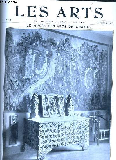 LES ARTS N48 DECEMBRE 1905 - le muse des arts dcoratifs - tribune des arts .
